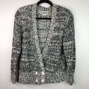 Partners Large Gray and white cardigan